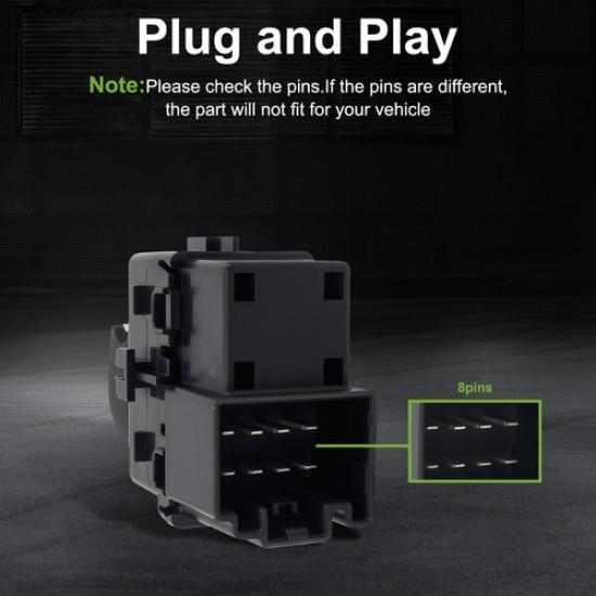 Rear Side Power Window Switch FL3Z-14529-AB For 15-20 Ford F150 18-20 Expedition