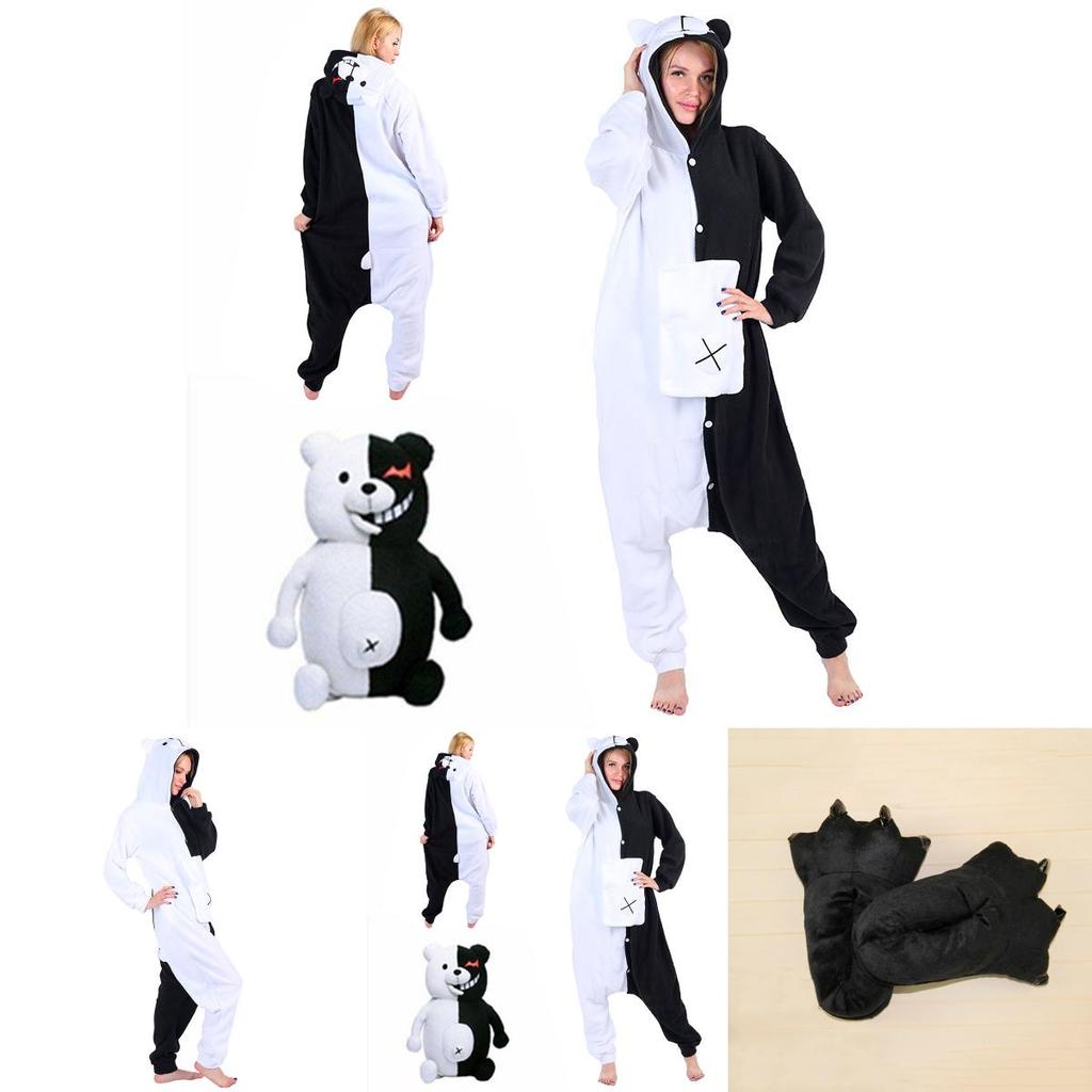 Gemütlicher Danganronpa Monokuma Unisex Schlafanzug Overall Für Ein Bequemes Schlaferlebnis