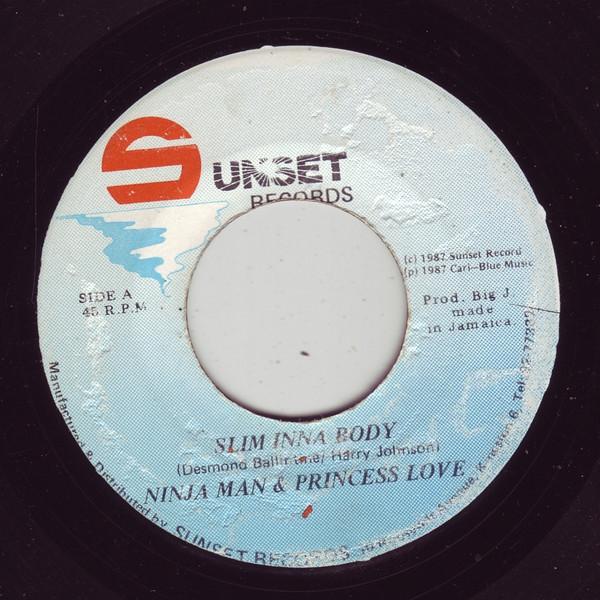 

7inch Record NINJA MAN - Slim Inna Body NONE Sunset Records 1987 Jamaica Reggae, Ska & Dub Used