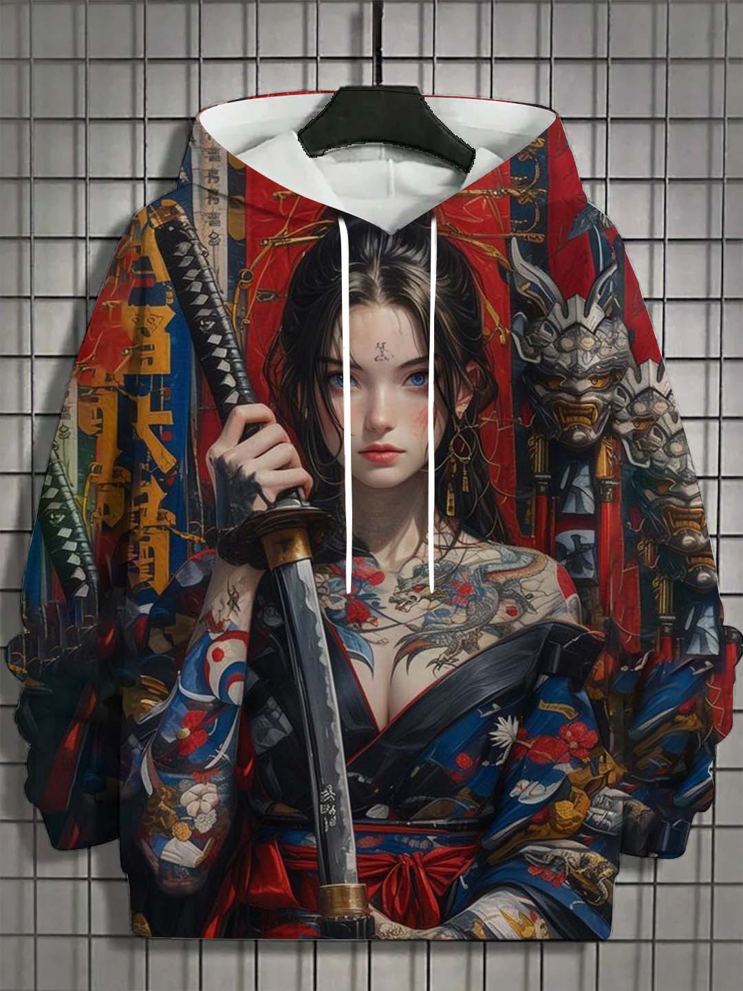 

Men s Hoodie Bad Girl Tattoo Sexy Beauty Pattern 3D Printed Top Autumn New Fashion Casual Hip Hop Neutral Hoodie Tops S