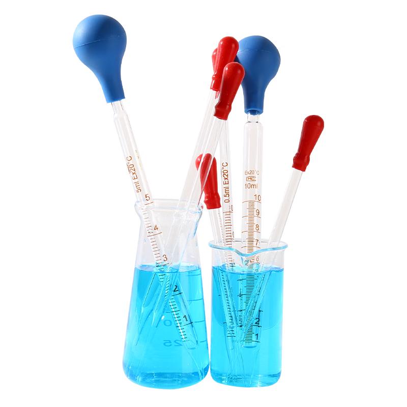 YIKEYI Glass Graduated Dropper with Rubber Bulb