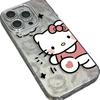 Hello Kitty Silver Phone Case for Apple 14: Cute Sanrio Design