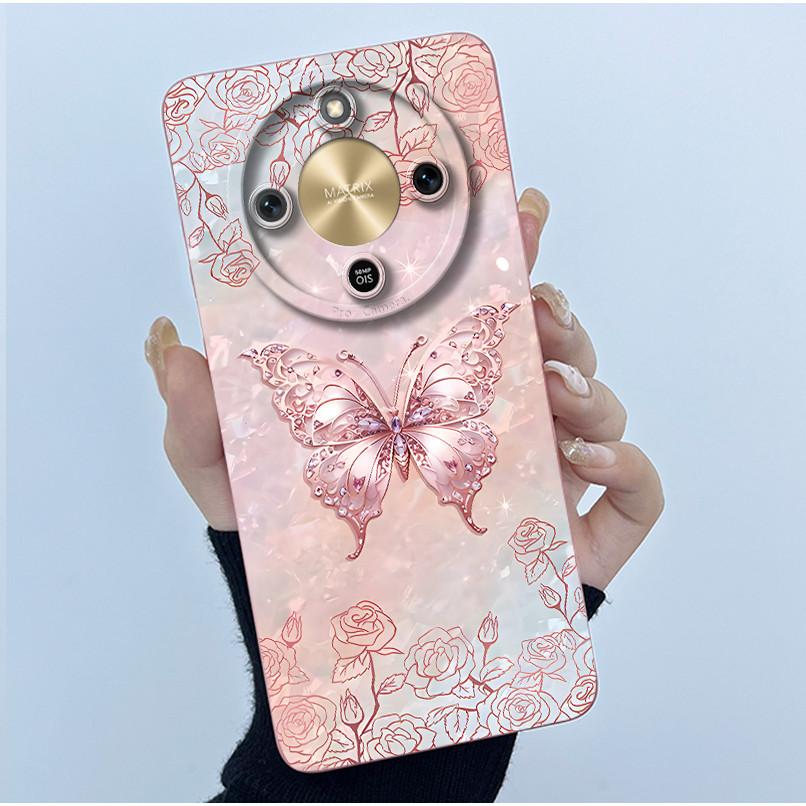 For Honor X9d 5G Case MTN-NX1 Fashion Simplicity Oil Painting Floral Silicone Soft Phone Casing New Design Shockproof Back Cover