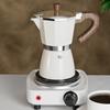 PARACITY 150ML/300ML Wooden Handle Italian Moka Coffee Maker Cafe Accessories Maker Kettle Latte Stoves White Coffee Pot