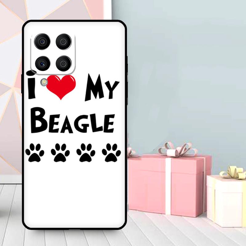 I Love My Beagle Dogs Case For Samsung Galaxy M36 M12 M52 M06 M16 M56 M33 M15 M55 M31 M13 M14 M53 M32 M35 M34 M54