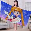 S-Sailor M-Moon Microfiber Blanket Quick Drying Beach Towels Oversized Printing Super Absorbent Pool Towel Blanket