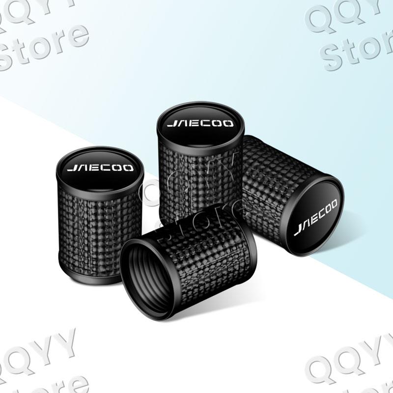 

4Pcs Emblem Car Wheel Tire Air Valve Cap Dust Cover Airdust Waterproof For Jaecoo J7 J5 J8 Explore 06 Auto Accessories