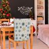 Christmas Printed Chair Cover, Available For Banquets, Family Dinners, Christmas Atmosphere, Home Decoration, Restaurant Christmas Decoration