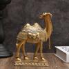 Classic Standing Camels Sculpture Elegant Feng Shui Ornaments Golden Camel Statue  Valentine'S Day
