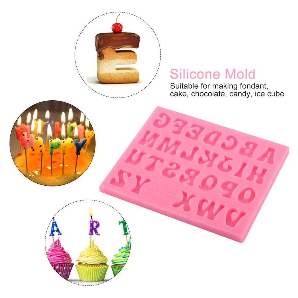 Kuchenform, Fondant-Kuchenform „Happy Birthday“, Backform, Buchstabenform, Silikon, Kuchen, Fondant, Schokoladenformen, Dekorationswerkzeug