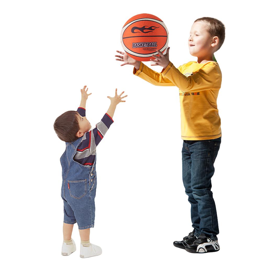 Indoor Silent Basketball & Ball Hoop High-Resilience Quiet Basketball Squeezable Mute Bouncing Basketballs For Sports 18/21/24CM