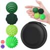 4 stk Stille Silikon Fidget-kuler Silikonskall Sensorisk Fidget-ball Autisme og ADHD