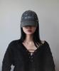 RUBATI Stella Handstitch Vintage Pigment Ball Cap_Charcoal