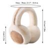 Winter Warm Earmuffs Cute Warm Brown Suede Plush Earmuffs Women's Maillard Collapsible Soft And Thick Earmuffs Winter Wear
