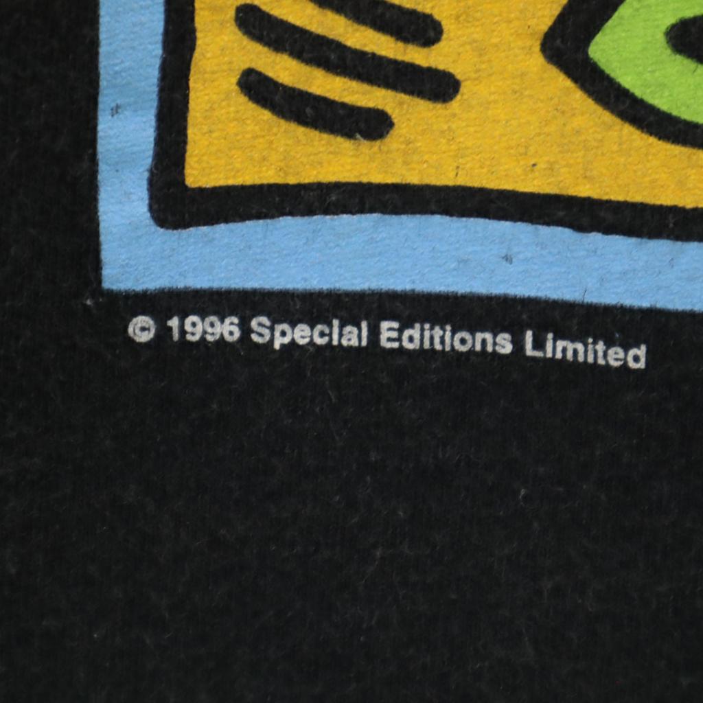 Anvil 90er Jahre Old Keith Haring Kurzarm T-Shirt L schwarz Keith Haring Herren Gebraucht