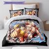 Set cu cuvertură și fețe de pernă cu model de desene animate Decorare casă Cadou de ziua de naștere (1 * husă de pilotă + 2 * fețe de pernă, fără miez)