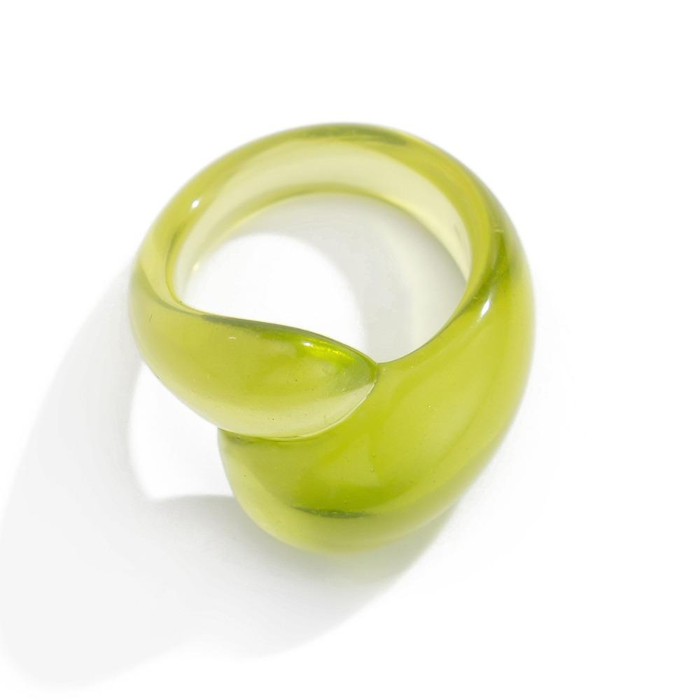 Hars Druppel Ring Meerkleurig Geometrische Vingerring Boho Sieraden Feest Accessoires Dames