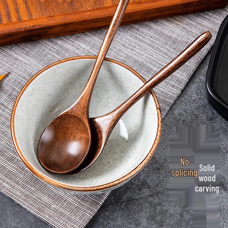 Natural Wood Coffee and Milk Spoons