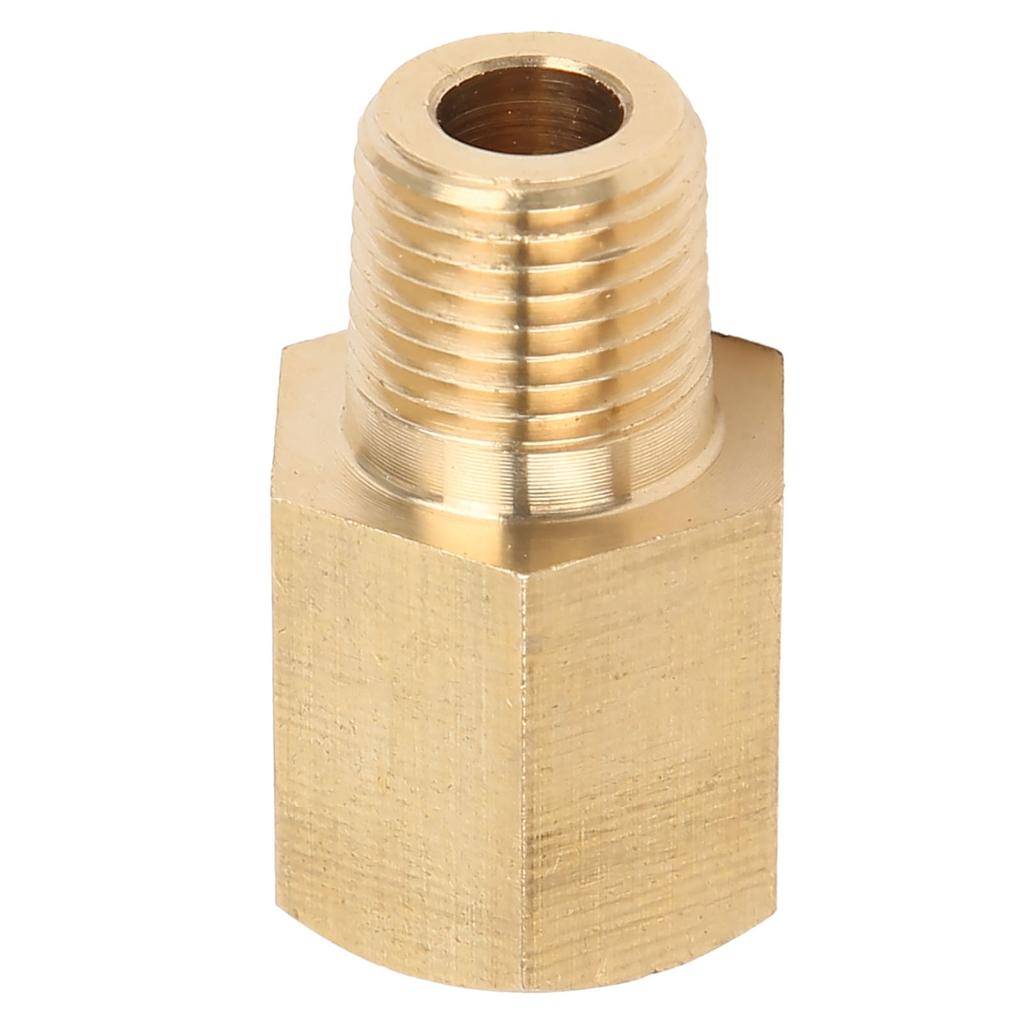Car 18 NPT To 18 BSPT Oil Pressure Temp Gauge Adapter Fitting Sender Brass Universal