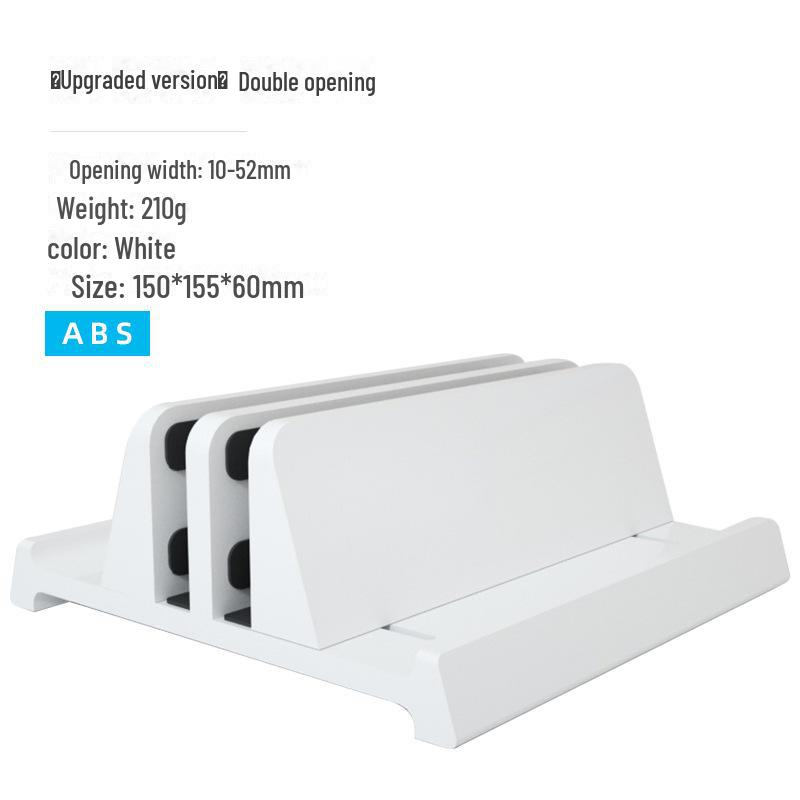 3-in-1 Aluminum Vertical Stand for Laptop, Tablet, and Phone Storage