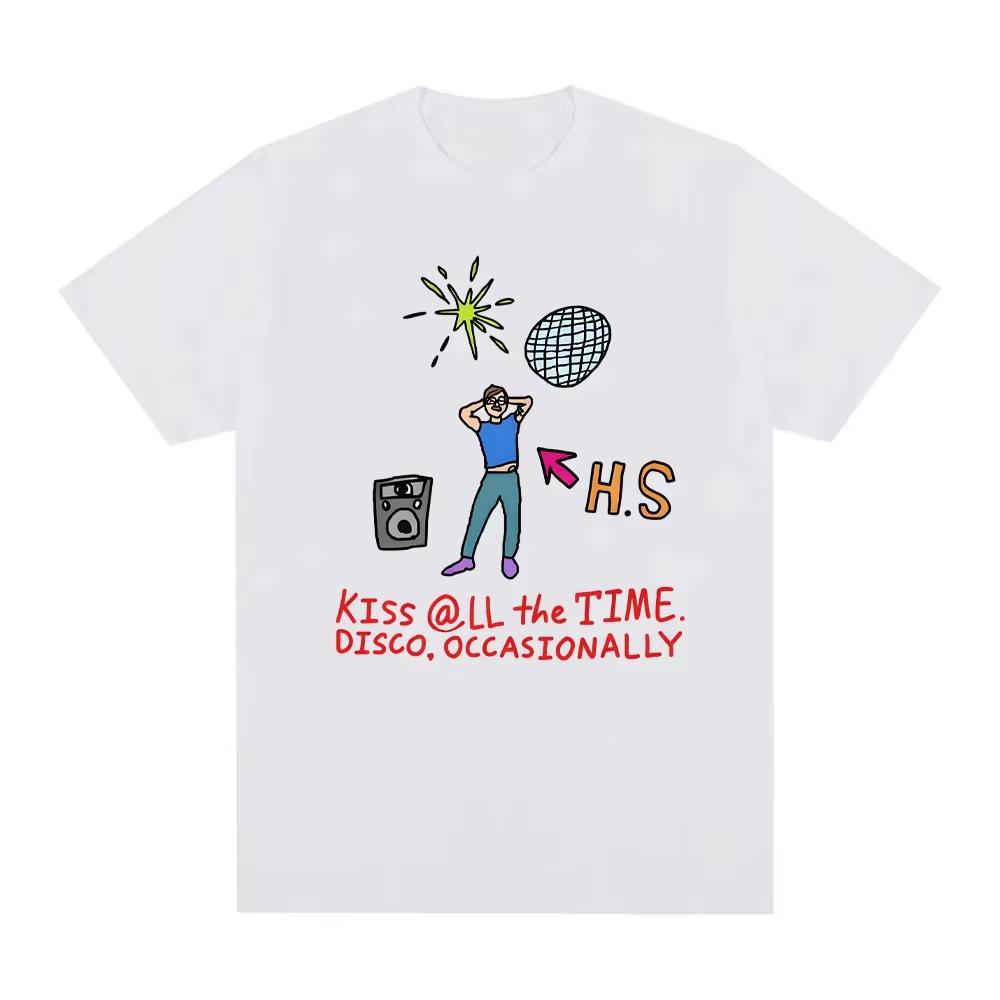 Kiss All The Time Disco Occasionally Unisex Classic Classic T-Shirt HarryStyle Pure Cotton Tees Roupas Femininas Anime Clothing