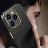 Genuine Cowhide Leather for Magsafe Phone Case for iPhone 15 14 Pro Max 15Pro 14Pro Full Protection Magnetic Back Cover