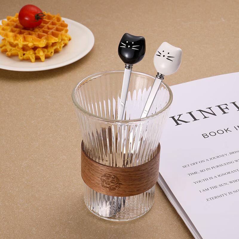 Cute Cartoon Ceramic Cat Stirring Spoon