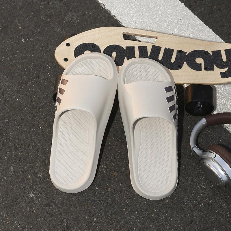 Pantuflas unisex de EVA suave, sandalias antideslizantes para interiores y exteriores, calzado casual de color liso para todas las estaciones.