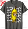 Blij Banaan Kat Meme Bananacat Blije Kat Kattenliefhebbers Meme T-shirt Zomer Unisex Unisex Mode Katoen Grafische T-shirts