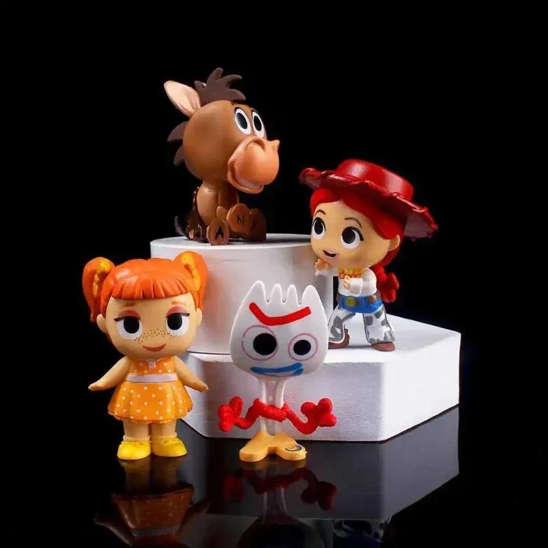 10pcs/lot Cartoon Movie Decoration Accessories - Woody Buzz Lightyear Alien Action Doll Models Cute Home Ornament Gifts.