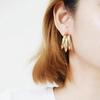 Women Fashion  C-type Semi-circular Geometric Earrings Jewelry