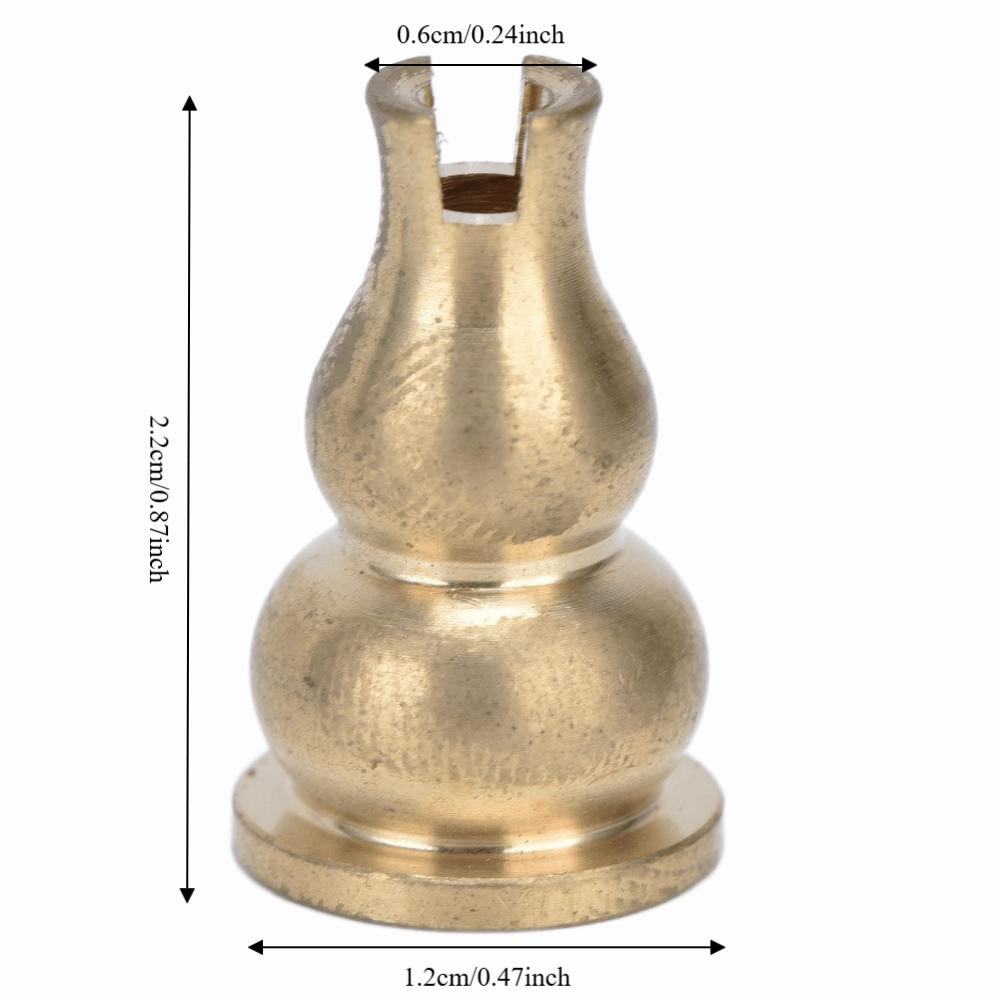 10pcs 0.24in Brass Incense Holder Brass Household Aromatherapy Seat Tea House Display