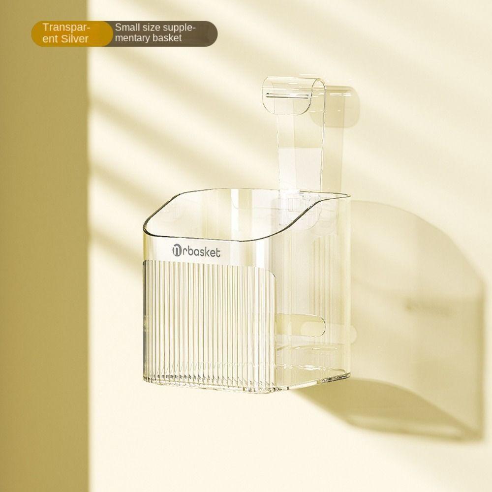 

Wall Mounted Shower Storage Holder Shower Organizer Punch-free Bathroom Shelves Corner Rack Plastics Corner Shower Shelf