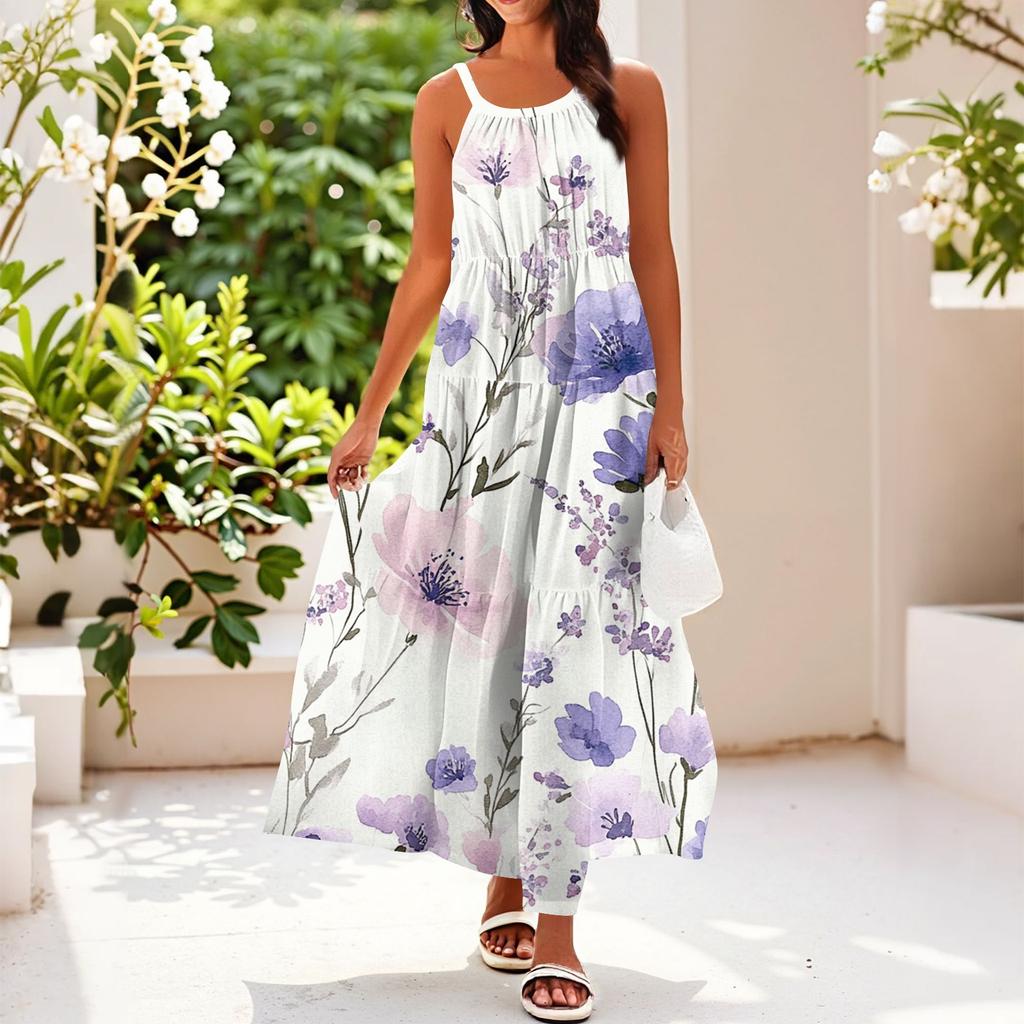 Women's Summer Casual Fashion Suspender Sleeveless Dress