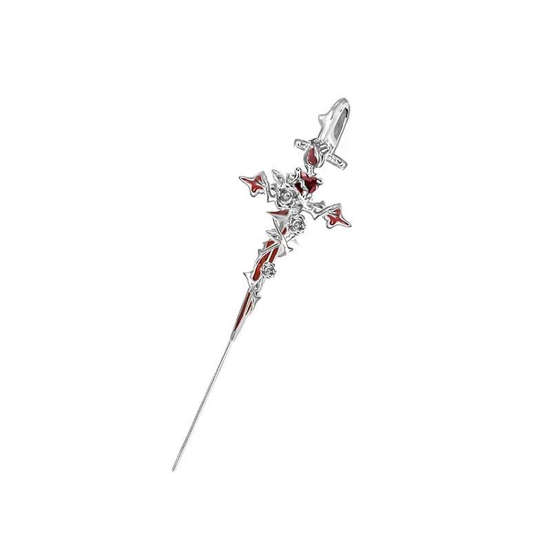 Heißverkaufte neue Produkte Dornen-Serie Kreuz-Ohrringe, süße und coole High-End-Ohrringe, Nischen-Dunkelheit neue Ohrstecker