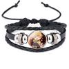 Demon Slayer Unisex Handmade Leather Bracelet - Fashionable Printed Jewelry