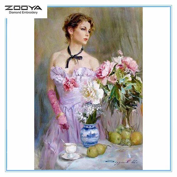 

ZOOYA 3D Алмазная вышивка Фрукты Картина Вышивка крестиком Круглая картина со стразами