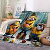 1Pc Christmas Minions Costumes Blanket Soft And Comfortable Casual Warm Camping Travel Christmas Halloween Gift M91756