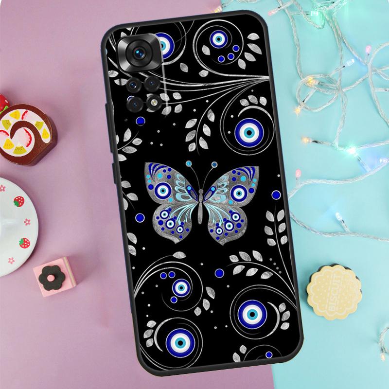 Nazar Boncugu Evil Eye Case For Xiaomi Redmi Note 9 10 11 12 13 14 Pro 9S 10S 11S 12S Redmi 14C 10C 12C 13C Cover
