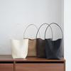Haute Couture First Layer Cowhide Bucket Bag Women's Large Capacity Full Leather Fashion Portable Shoulder Bag Underarm Bag