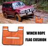 Recovery Line Damper Blanket for Towing Use, Textile Winch Cable Cover with Reinforced Edges, Foldable Storage Piece for Trail Vehicle Use