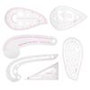 6Pcs Curve Ruler Multi Function Plastic Vary Form Sewing Grading Proofing Clothing Designs Tool