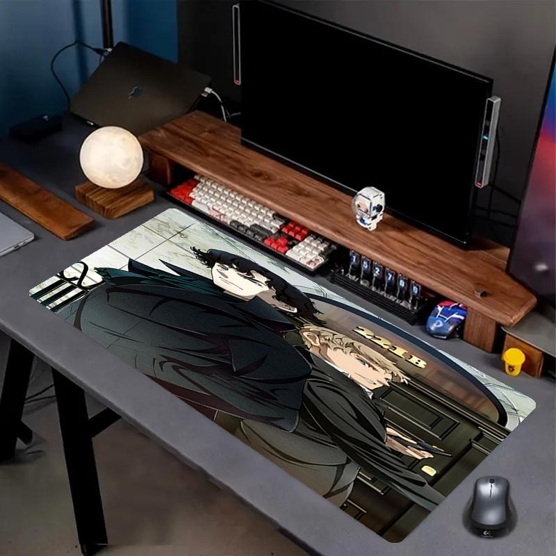 Sherlock Theme Mouse Pad, Non Slip Rubber Base, Multifunctional Office & Home Decor, Perfect for Workspace Personalization.