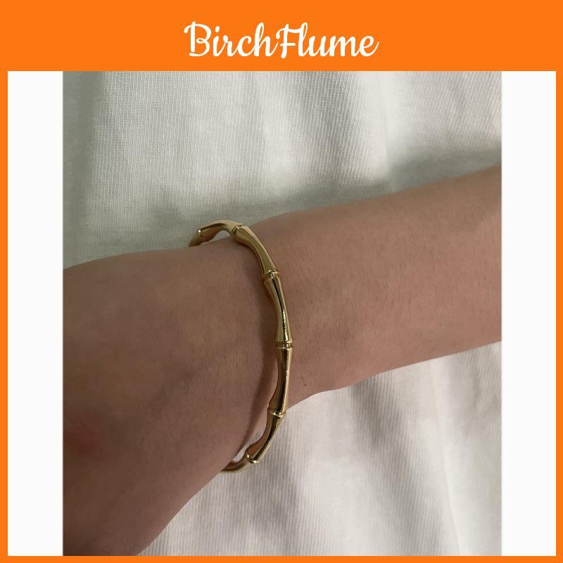 Modern Steel Cshape Bangle Bracelet For Women And Men With Electroplated Finish Fashion Accessory