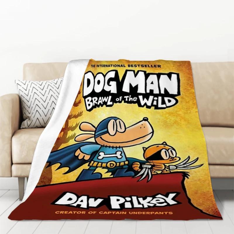 

Cartoon Dogman Throw Blanket Micro Fleece AntiPilling Portable Sofa Blanket Available in Four Sizes 100cmx150cm