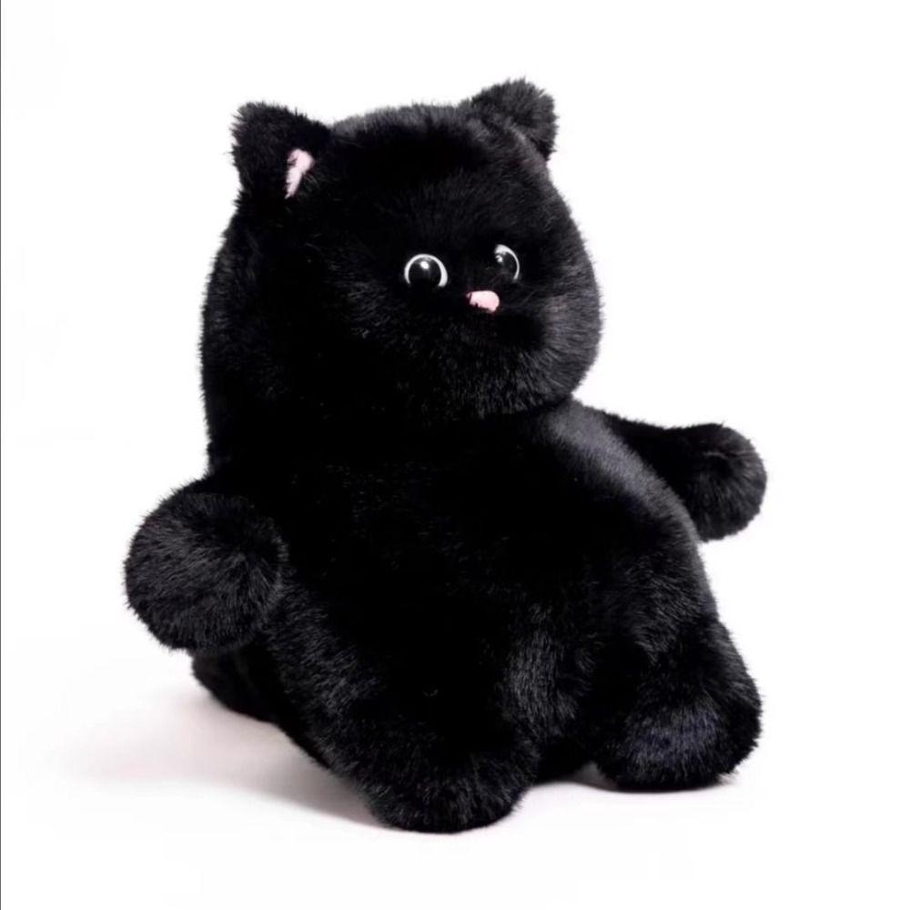 Mode 35cm Grote Dikke Grijze Kat Knuffel Pluche Creatief Knuffeldier Kussen Schattig Super Zachte Kat Knuffel