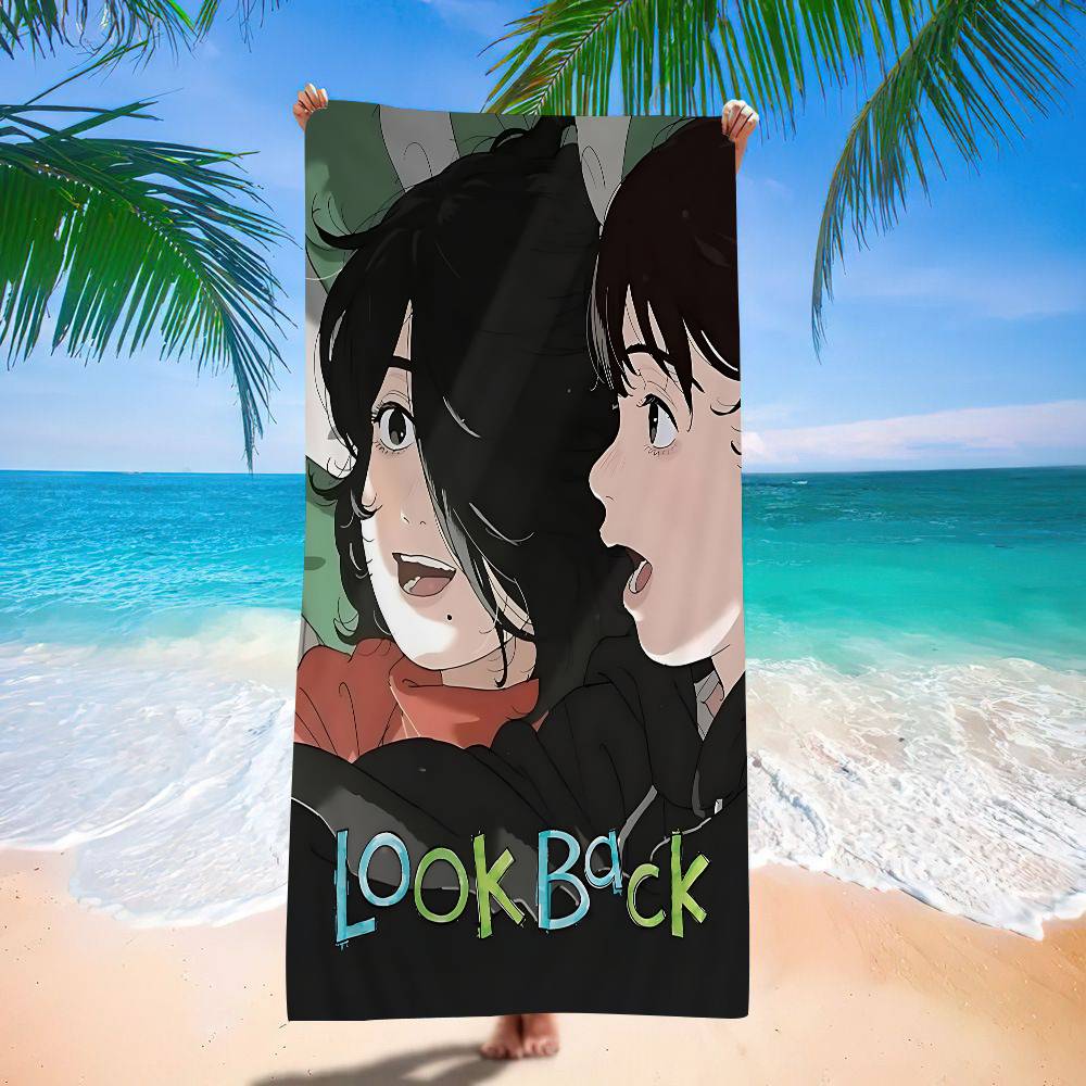 Anime Look Back Microfiber Printed Beach Towel Mountain Climbing Yoga Beach Swimming Running Absorbent Soft Towel