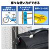Sanwa Direct Retractable Wire Combination 73cm Cable for and 1 Lock, Anti-Theft Lock, 3-Digit, Length, Suitcases, Bicycles, Strollers, Travel, Black,