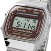Casio Digital Watch, Vintage Series A168WA-5AY, for Men, Women, and Kids, Silver and Brown, Overseas Model [Parallel Import]