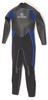 Z-KIDS Vollneoprenanzug, 4 mm Gummi x 3 mm Jersey, Schwarz/Blau, Größe 10